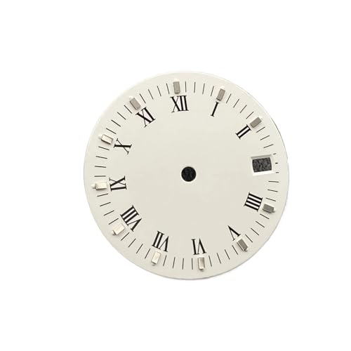 Cadran NH35 blanc 28.5mm sans logo pour réparer ou personnaliser soi-même sa montre