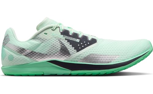 Nike Rival Waffle 6 Road and Cross-Country Racing Shoes (DX7998-300, Barely Green/Green Glow/Mint Foam/Metallic Silver)4