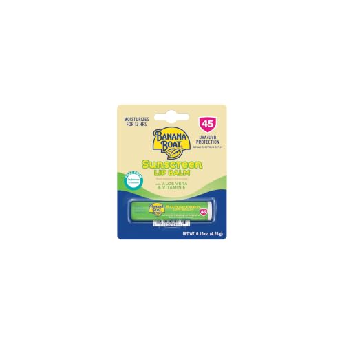 Banana Boat After Sun Lip Sunscreen SPF 45, SPF Lip Balm, 0.15 Oz