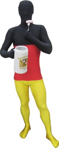 Germany Original Flag Morphsuit Fancy Dress Costume - size XXLarge - 6”2-6”9 (186cm-206cm)