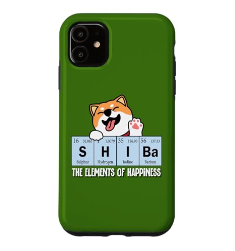 Funny Womens Elements Happiness Kawaii Shiba Inu Dog Lover �X�}�z�P�[�X iPhone 11 �p