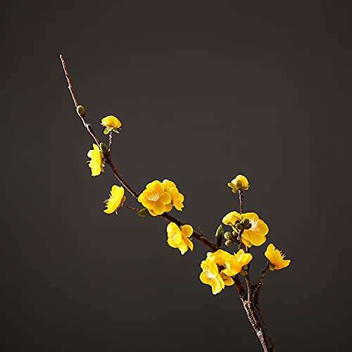 Fleurs artificielles décoratives bouquet prune de table