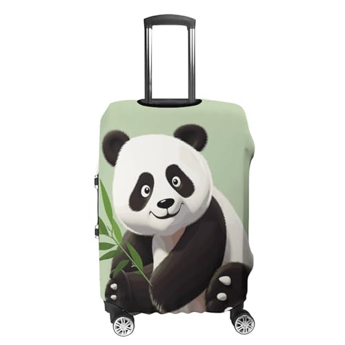 Elastic Luggage Cover Protector Cute Panda Washable Suitcase Sleeve Durable Travel Suitcase Case Cover with Zipper Openings Fits 19-32 Inch Luggage (M)4