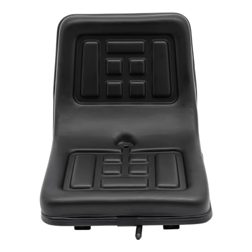 Asiento de carro elevador universal, resistente, tractor con respaldo ajustable, capacidad de carga 220 libras para tractores cosechadoras cortacésped, 44,5 x 35,5 x 33,5 cm