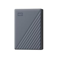 WD 6TB My Passport Works with USB-C, portable external hard drive, USB 3.2 Gen 1, software for device management, backup, password protection, Works with PC, Mac, Chromebook, Gaming Consoles, Grey