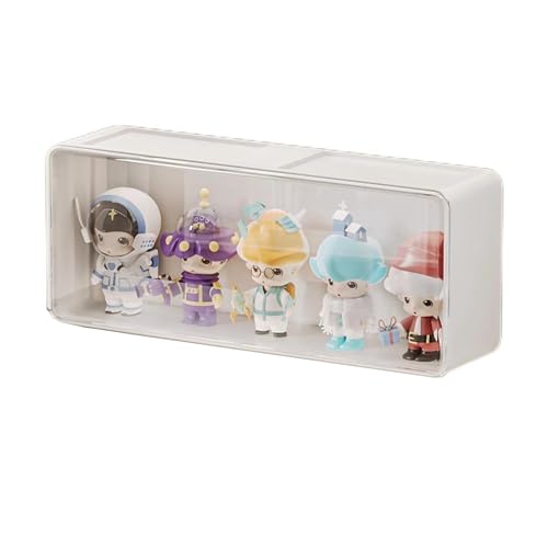 コレクションケース フィギュアケース 透明ディスプレイケース 収納ケース 収納ボックス 透明 展示ケース 人形ケース 展示ボックス お ちゃディスプレイボックス おもちゃ 収納 化粧品 台座 模型 人形 ひな壇 陳列 アクリル ディスプレイ 卓上 防塵 (27*7*11)