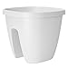 Produktbild Emsa Geländertopf für den Balkon, 9 Liter, Selbstbewässerungssystem, Weiß, City, 515015