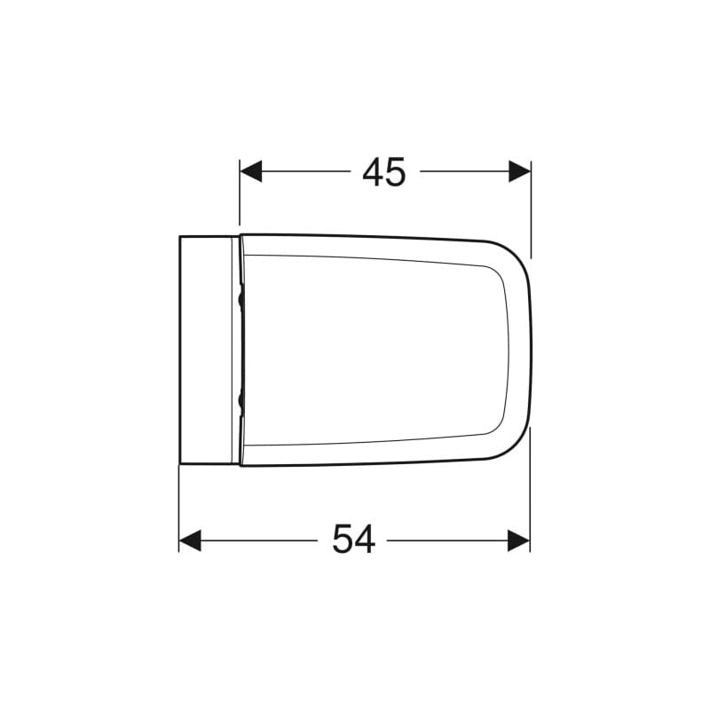 Geberit – Inodoro colgante con tapa – WC suspendido rimfree sin brida ICON SQUARE carenado con tapa de freno de caída – Geberit