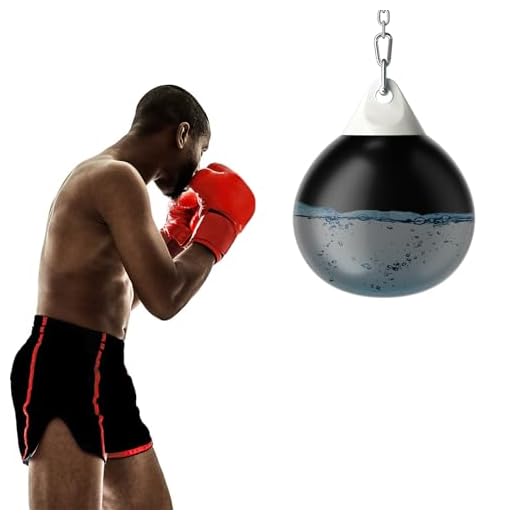 COSTWAY Ø45 cm Wasserboxsack, 50 kg Boxing Punching Bag mit Verstellbarer Metallkette, Sicherheitsschnallen & Wasserschlauch, Punchingsack für Erwachsene & Kinder (Schwarz)