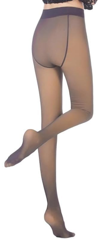 ssoshhub Women's Skinny Fit Mid Rise Soft Touch Thermal Skinny Tights - Ultimate Warm Fleece Leggings, Thermal Winter Tights-picture-22