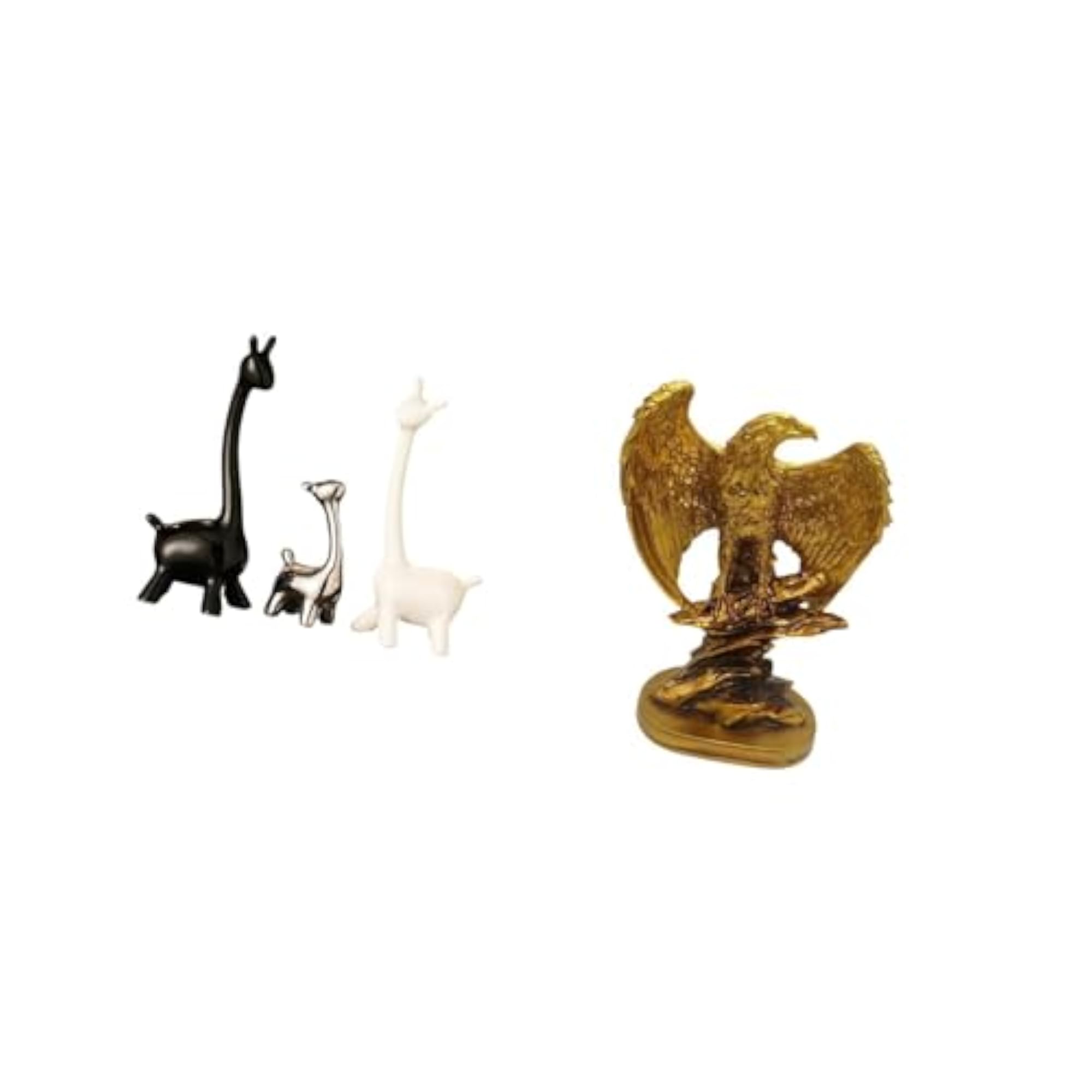 Modern Ceramic Giraffe Figurine Statue