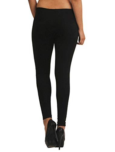 Image of Frenchtrendz Women's Skinny Fit Mid Rise Stretchable Cotton Spandex Jegging Pull On (XS-4XL)