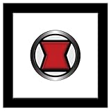 Trends International Gallery Pops Marvel Comics Avengers - Black Widow Icon Wall Art Wall Poster, 12' x 12', Black Framed Version