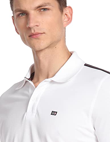 Image of Arrow Sports Men's Solid Regular Fit Polo Shirt