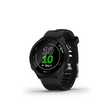 Garmin Forerunner 55, relógio de corrida GPS com exercícios diários sugeridos, até 2 semanas de vida útil da bateria, preto - 010-02562-00