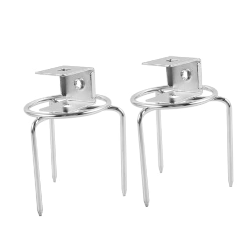 Yardwe Tenedores Rotativos Inoxidable para Asar Pollos Y Carne BBQ Compatible con Freidoras De Aire Utensilios para Parrilla Y Asados 2 Piezas X 4