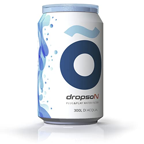 Dropson Filtro de agua de 300 ml, filtro de agua potable portátil e Instantánea