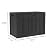 Decksplore 45 Gallon Plus Lockable Resin Deck Box, Waterproof Outdoor Storage Box for Patio Furniture, Garden Tools, Pool Accessories, UV-Resistant Outside Delivery Box, Black