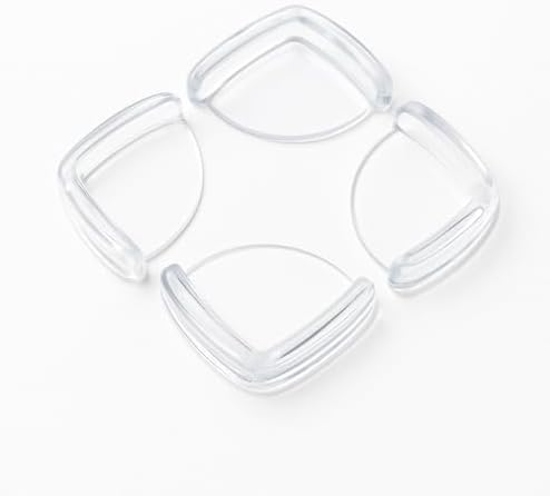 İdeal Baby Şeffaf Köşe Koruyucu, 3M Çift Taraflı Bantlı, Dayanıklı Silikon, Bebek ve Çocuk Güvenliği için Masa Sehpa Köşe Koruma (16'lı, Adet, 16.0) - Görsel 2