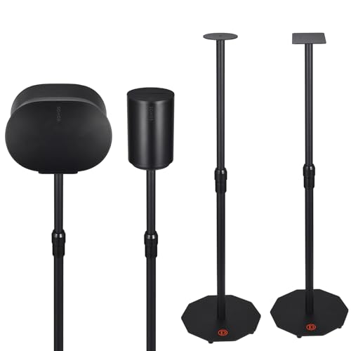 ���߉\�ȃ��t�g�X�^���h�}�E���g�P�[�X�ASonos Era 300/Era 100/and Era 100 SL�|�[�^�u���p�[�e�B�[�X�s�[�J�[�p�A�w�r�[�x�[�X�I�[�����^���\���X�s�[�J�[�|�[���X�^���h(�u���b�N)