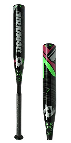 DeMarini CF7 Insane -10 Fastpitch Baseball Bat, Black/Green, 34-Inch/24-Ounce