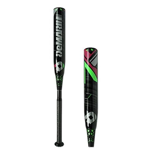 DeMarini CF7 Insane -10 Fastpitch Baseball Bat, Black/Green, 34-Inch/24-Ounce