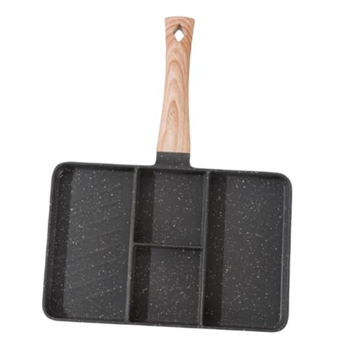 STOBAZA Sartén Antiadherente Multifuncional para y Huevos Sartén de Cocina Ergonómica para Freír y Cocinar Mango Cómodo y de Limpiar para Hogar y Cocina
