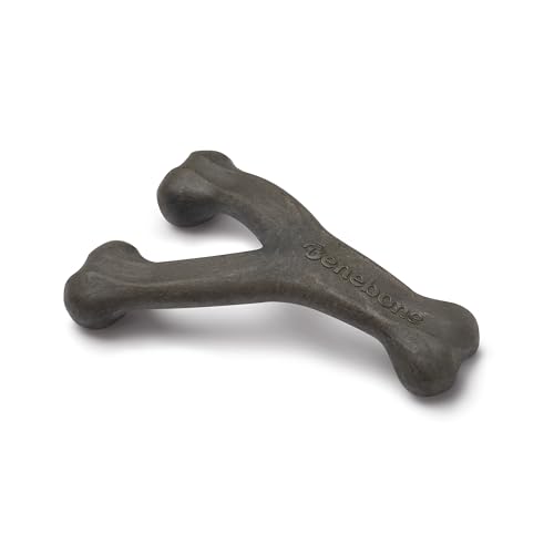 Image of Benebone Pumpkin Spice Wishbone - Limited Edition Flavor, Durable Dog Chew Toy for Aggressive Chewers, Made in USA, Large