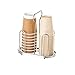 Generic Organizer per Tazza e Coperchio Desktop for Supporto for Tazza di Carta in Acciaio Inossidabile for Mettere Tazza USA e Getta portabottiglie in Carta for Coppie di Carta