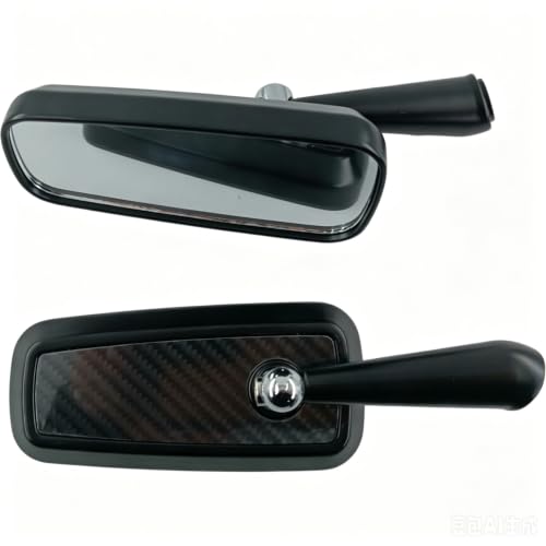 Espejo retrovisor universal de motocicleta ajustable con cristal ancho anti angulos muertos
