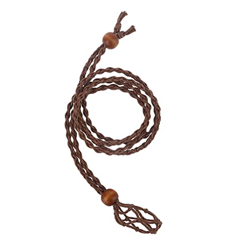 DUESI Collana Corda Portapietra Vuota Pietra