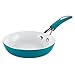 SilverStone Ceramic Nonstick Aluminum Deep Skillet, 8-Inch, Marine Blue, CXi