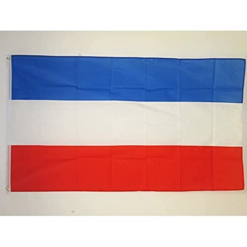 AZ FLAG - Bandera Serbia Y Montenegro - 90x60 cm - Bandera Serbia 100% Poliéster Con Ojales de Metal integrados - 50g - Colores Vivos Y Resistente A La Decoloración
