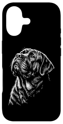 Mastiff Portrait Black and White Dog Lover Case for iPhone 17