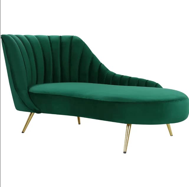 Image of Teak Wood 2-Person Sofa Settee Sofa Diwan Couch Chaise Lounge For Home And Living Room | Green Colour