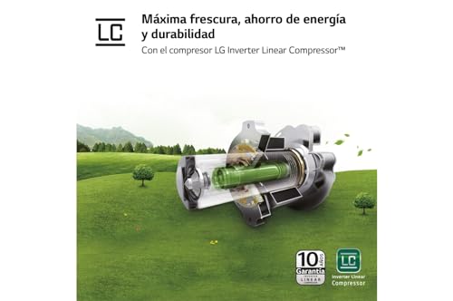 Lg - Frigorifero Combinato Gbp52pynbn Classe B 384l-prime Silver - 9