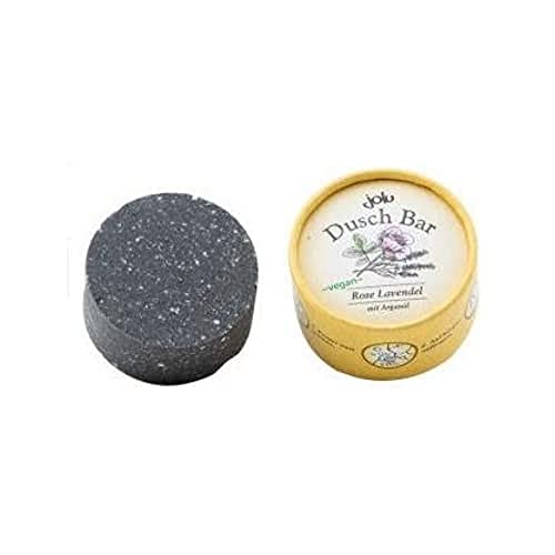 jolu Naturkosmetik Duschseife Bio ohne Palmöl vegan Duschgel fest Duft Rose Lavendel Damen Männer Naturseife Bio Dusch Seifenstück Naturkosmetik Seife Natur Körperseife zum Duschen Cover