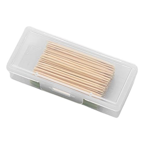 Lot de 2 distributeurs de cotons-tiges portables – Porte-cotons-tiges de 2,5 cm pour voyage, étui de voyage pour cotons-tiges, boîte de voyage pour cotons-tiges, boîte de rangement pour cotons-tiges