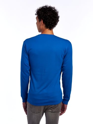 Image of Jerzees Mens Dri-Power Cotton Blend Long Sleeve Tees, Moisture Wicking, Odor Protection, UPF 30+, Sizes S-3x