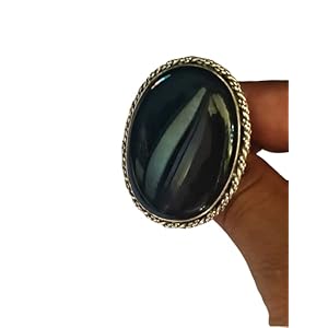 Natural Black Onyx Ring| Oval Stone Ring| Handmade Ring| Split Band Ring| Boho Ring| Statement Ring| Cabochon Ring| Black Gemstone Ring| Big Stone Ring| Trending Ring| Black Onyx Jewelry