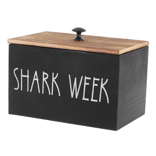 Warmhm boîte de rangement récipient de rangement à l'ail Porte-ail contenant d'ail stockage d'oignon stockage de support d'ail pot à ail en céramique Bois Black