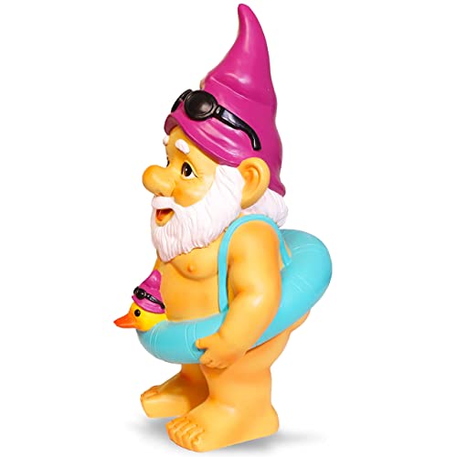 Garden Gnomes Galore Pool Gnomes - Pool Decorations Outdoor Pool Decor - Garden Gnomes Outdoor Funny Garden Gnomes - Gnomes Decorations For Yard Gnome - Poolside Decor Pool Area Decorations Outdoor #TOP4