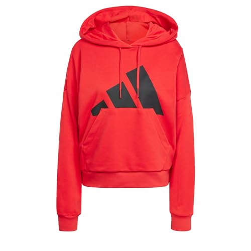 adidas Damen Essentials Big Logo French Terry Loose Hoodie, Pure...