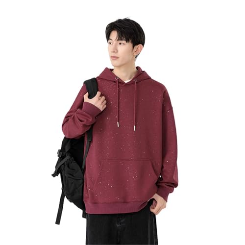 Sweat-shirt col rond en peluche double face premium pour homme