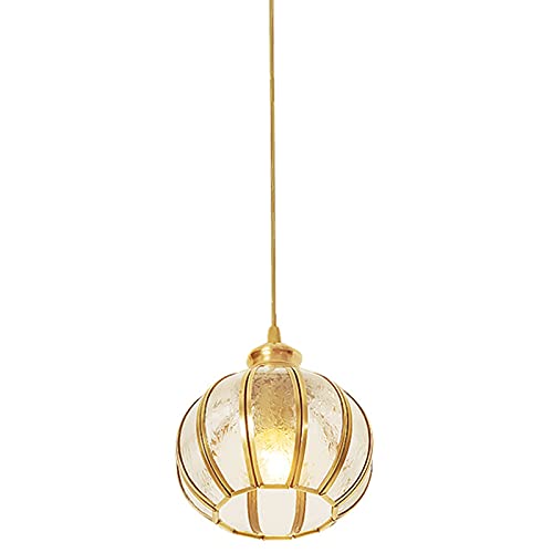 Suspension bar et cuisine ronde en verre pour ambiance chaleureuse