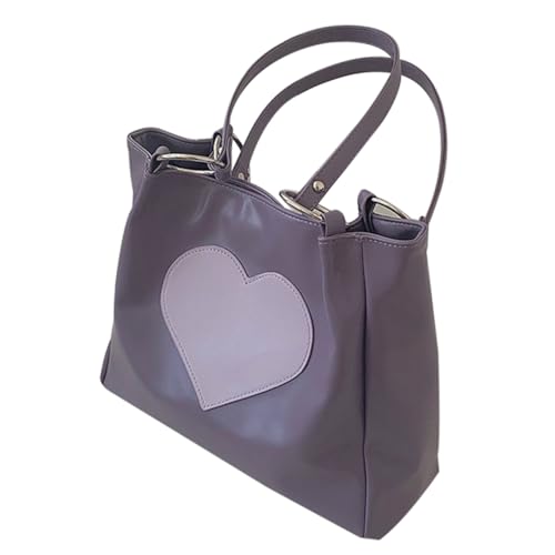 Paquet bandoulière pour femme grand sac violet en PU souple et pratique