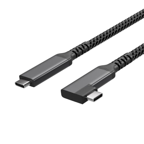 Flexline Câble de charge USB-C 3.2, 90°, 100 W PD, textile, 1 m