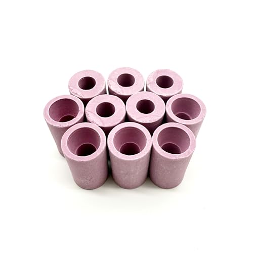 POGUT 10 Pieces Sandblaster Gun Nozzles Sand Blaster Replacement Cylinder Ceramic Abrasive Tip for Blasting (10mm)