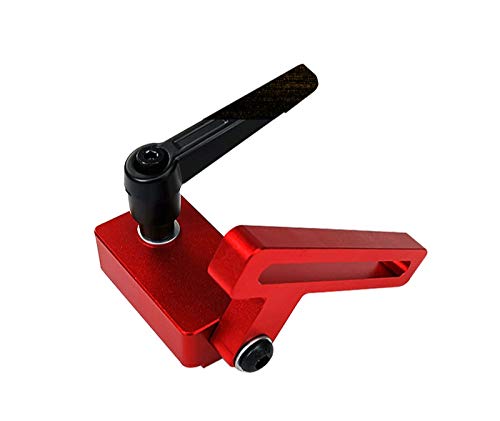 CarAngels 木工シュート 専用 リミッタ レッド マイタートラック 位置決め Tトラックストッパー テーブルソー用