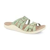 Gravity Defyer Women's GDEFY Ortal Leather Strappy Fashion Sandal 10 M US - VersoShock Proven Performance Orthotic Slides